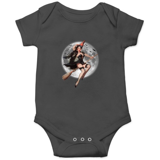 Discover Halloween pin-up witch Onesies