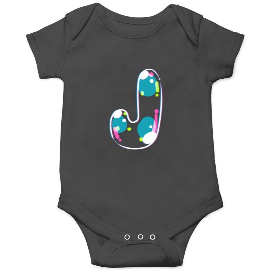 Discover Soap Bubble Monogram Letter Onesies