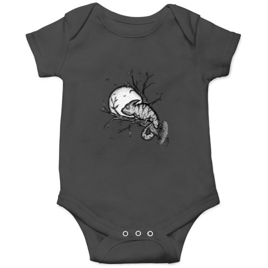 Discover grumpy chameleon Onesies
