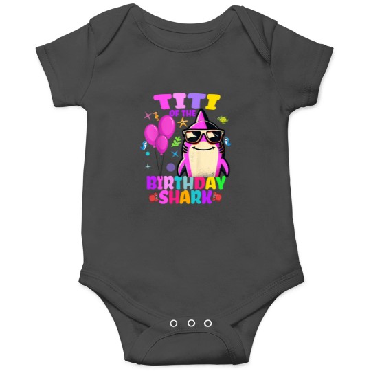 Discover Titi of the Birthday Shark Matching Family Party Onesies