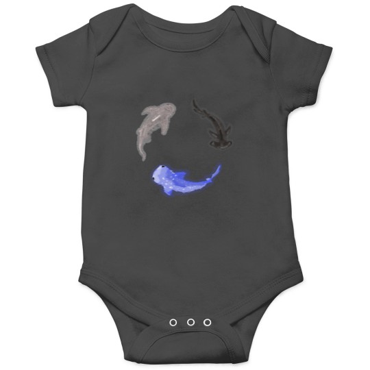 Discover Shark Circle Classic Onesies