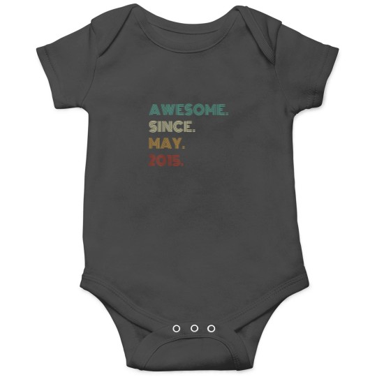 Discover 9 Years Old Awesome Since May 2015 9th Birthday Onesies