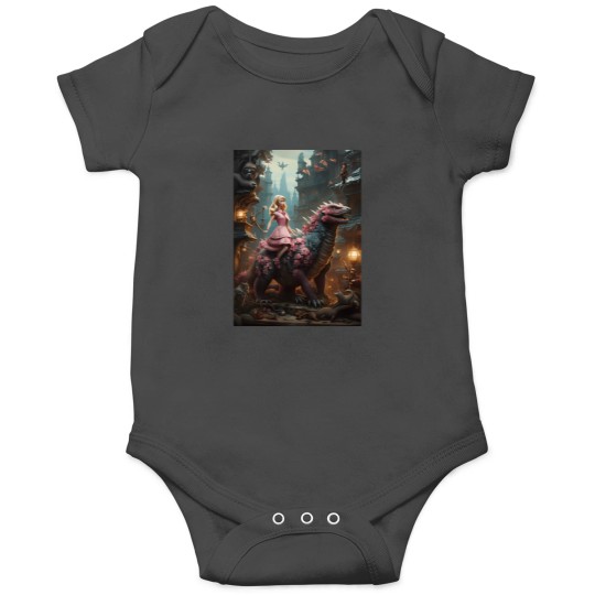 Discover Barbiee Riding Godzillaa 3194 Onesies