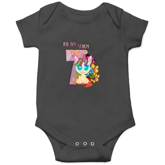 Discover Girls Unicornss 7ss years old 7th birthday gift Onesies