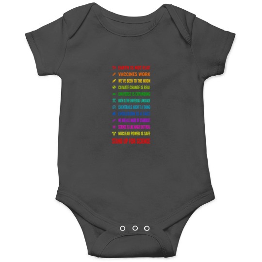 Discover Earth is not flat! Vaccines work! Weve been to the moon! Chemtrails arent a thing! Climate chan Onesies