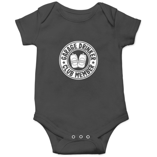 Discover Garage Drinker Club Member Day Beer Drinking Fat Onesies