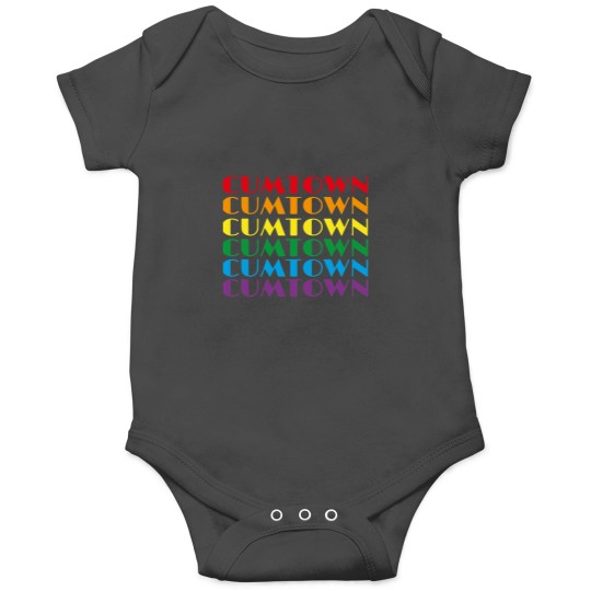 Discover Cum Town in Rainbow Colors Onesies
