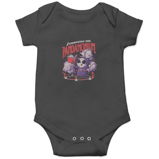 Discover Panda TShirtsummoning The Pandamonium  Cute Funny Evil Creepy Panda Gift Onesies