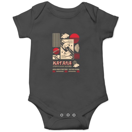 Discover Katana Japanese Streetwear Urban Design Japan Neotraditional Culture 2 Onesies