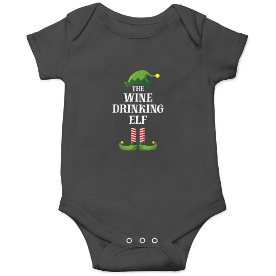 Discover winess Drinking Elf Matching Family Group Christmas Onesies
