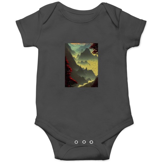 Discover Yellow valley Graphic Onesies