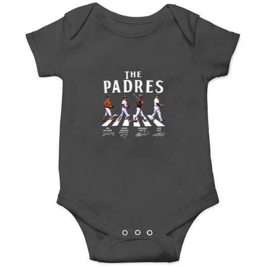 Discover The Padres Walking Abbey Road Signatures Baseball Onesies, Kim Ha-Seong, Manny Machado, FRD Tatis JR.
