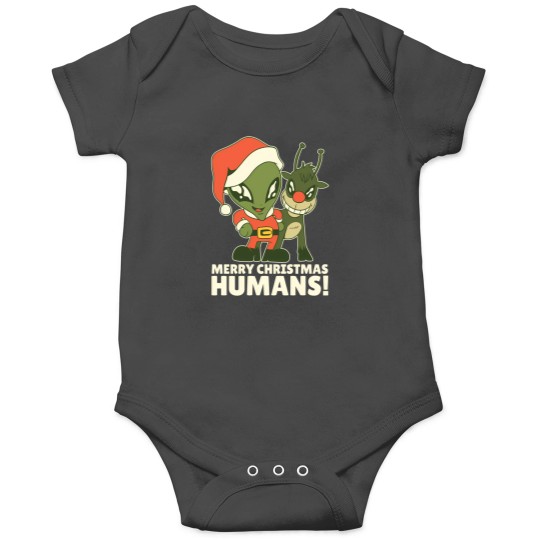 Discover Alien With Reindeer Extraterrestrial Christmas Greetings Onesies