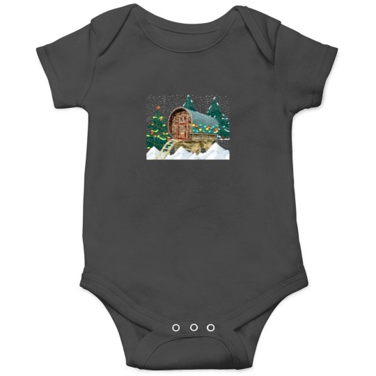 Discover Romany Gypsy Caravan Christmas Card Onesies