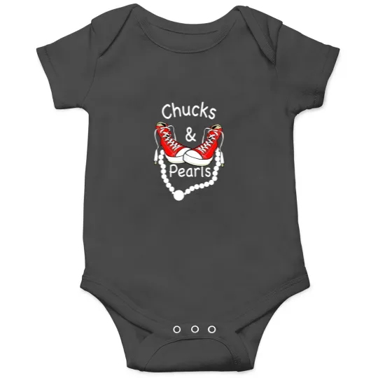 Discover Chucks And Pearls Black Funny Onesies