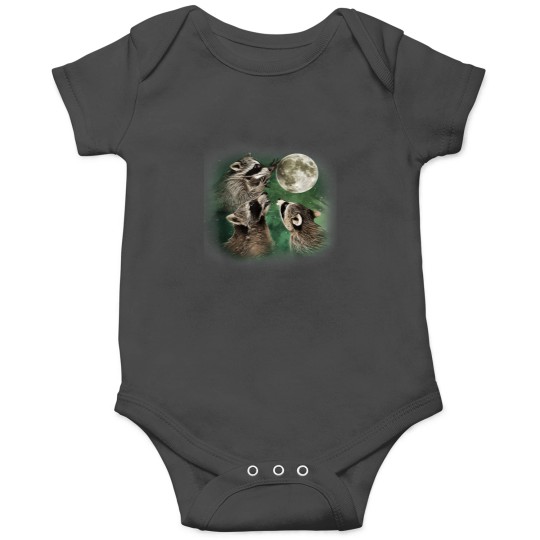 Discover Three Raccoon and Moons Onesies