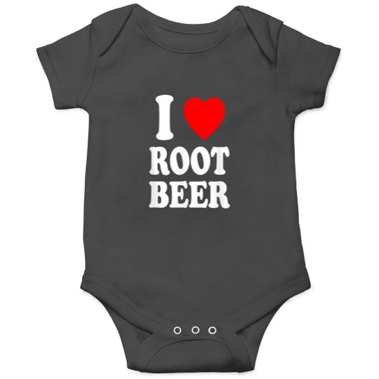 Discover I Heart (Love) Root Beer Favorite Soda Soft Drin Onesies