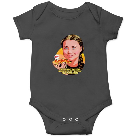 Discover This Is What Happens When You Don't Recycle Your Pizza Boxes Sticker Onesies