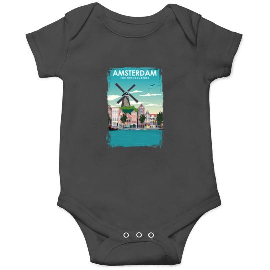 Discover Amsterdam Travel Onesies