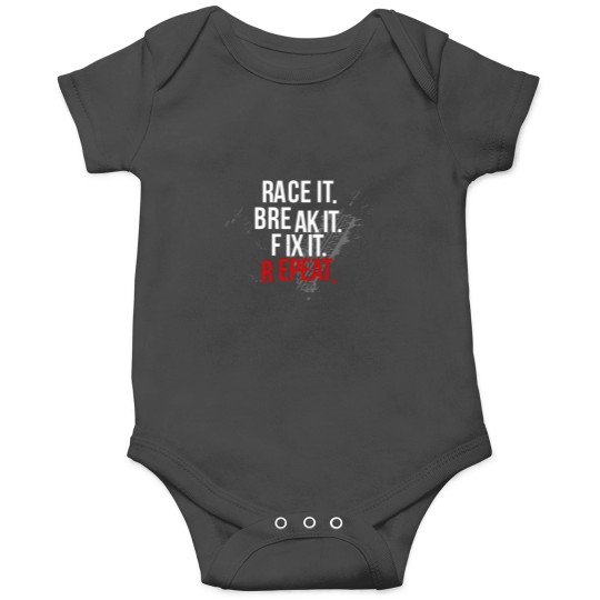 Discover Race it Break it Fix it... Repeat Car Guys Racecar Onesies