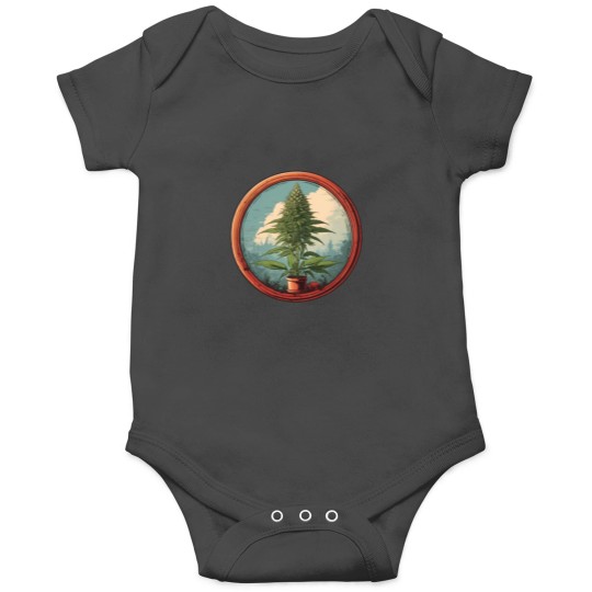 Discover Colarado flower in a circle design Onesies