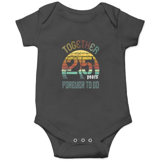 Discover 25th Years Wedding Anniversary Gifts For Couples Matching Onesies