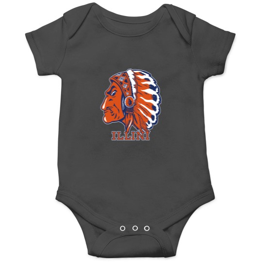 Discover Illinois T-ShirtVintage Chief Illiniwek artwork T-Shirt_by Osprey_ Onesies