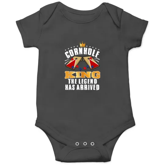 Discover Cool Cornhole King For Cornhole Board Players Dad Men Essential Onesies