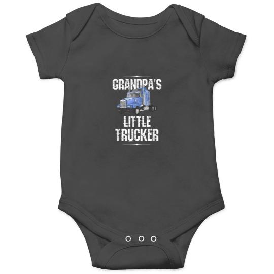 Discover Boys Kids Semi Truck Gift Grandpas Little Trucke Onesies