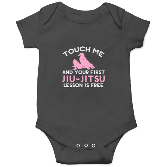 Discover Touch Me Jiu Jitsu Lesson Free Girl Pink Martial Arts Gift Onesies