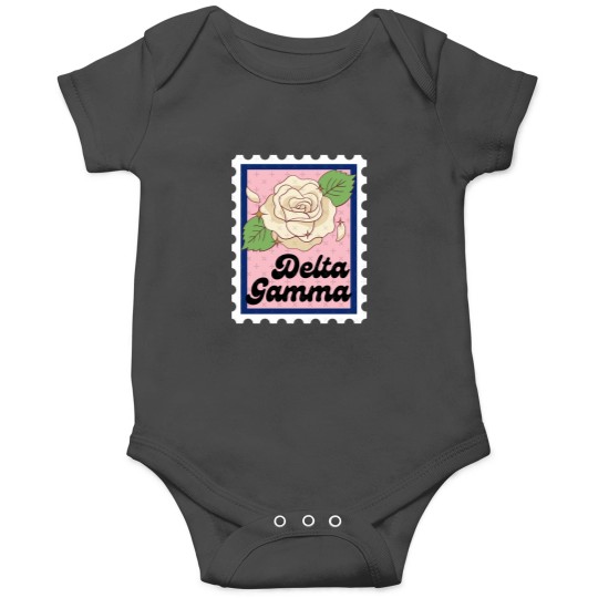 Discover Delta Gamma Sorority Flower Stampv1 Onesies