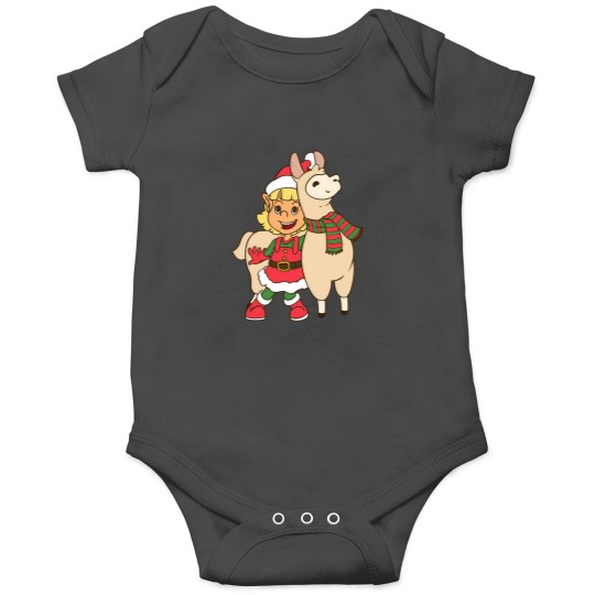 Discover Christmas Llama And Elf Onesies