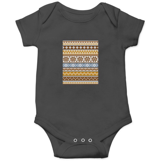 Discover Fair Isle Toffee Onesies
