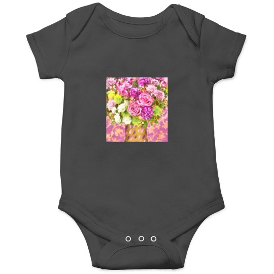 Discover Watercolor Floral Art Bouquet April Showers Onesies