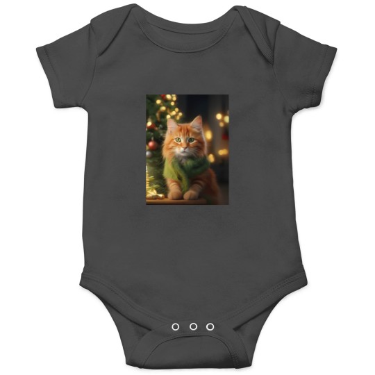 Discover Christmas Cat 423 Onesies