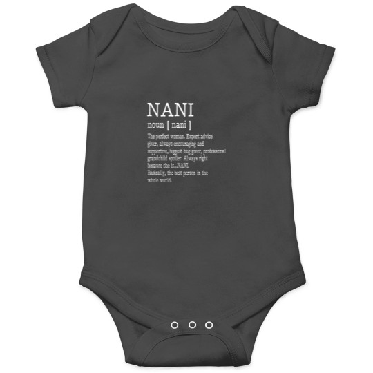 Discover Nani Definition Grandma Mother Day Gifts Women Onesies