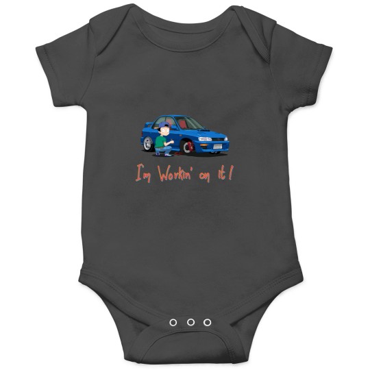 Discover JDM Subaaru Impreza WRX STI GC8 Anime style Cartoon Im Workin on it! Onesies