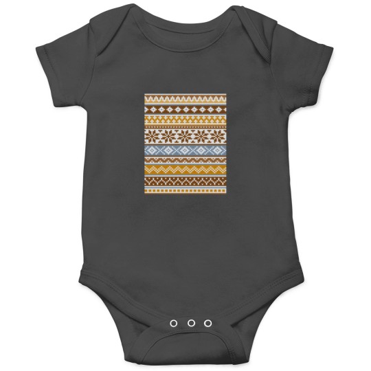 Discover Fair Isle Toffee Onesies
