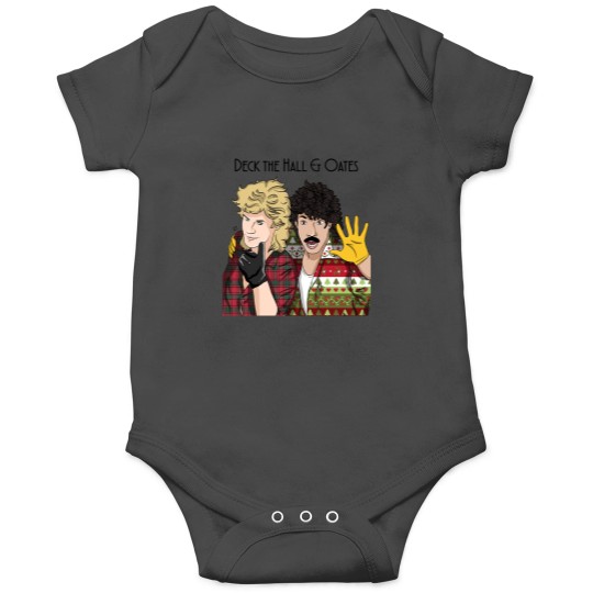 Discover Hall And Oates T-ShirtDeck the Hall & Oates T-Shirt_by Vintage Doodles Shop_ Onesies