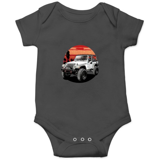Discover Sunset Jeep Wrangler Onesies