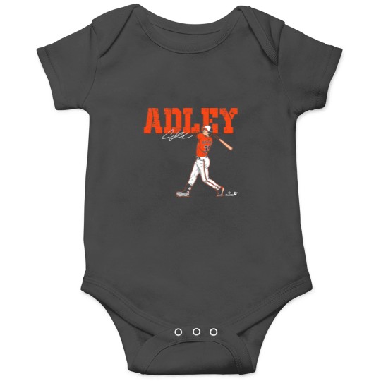 Discover Adley Rutschman Swing Baltimore Baseball Onesies