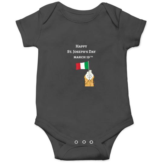 Discover Happy St Josephs Day Sicilian Cannoli American I Onesies