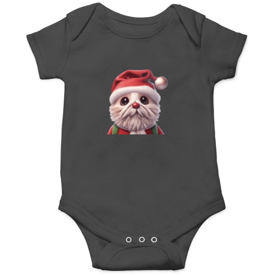 Discover Cute Dog Santa Claus Onesies