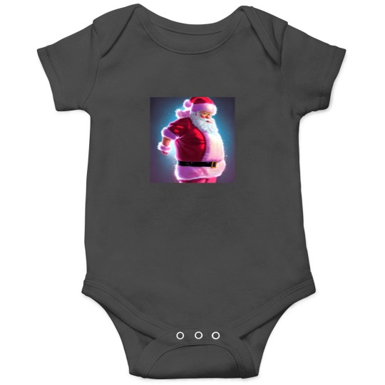 Discover Abstraction Santa Claus Painting Funny Kawaii Pink Glasses White Beard 31 Onesies
