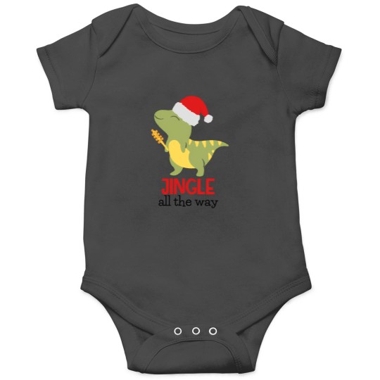 Discover Dancing Baby  Dinosaur - Jingle Bells Onesies