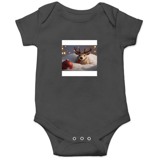 Discover Cute Christmas Reindeer Design Onesies