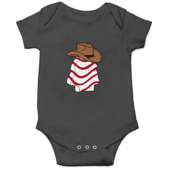 Discover Christmas Tree Cake Cowboy Onesies