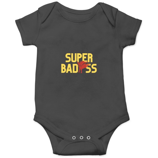 Discover Super Badass Logo Onesies