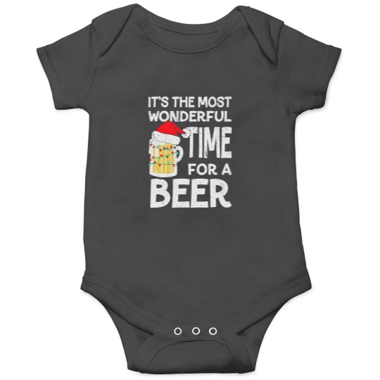 Discover It'S The Most Wonderful Time For A Beer Christmas Onesies