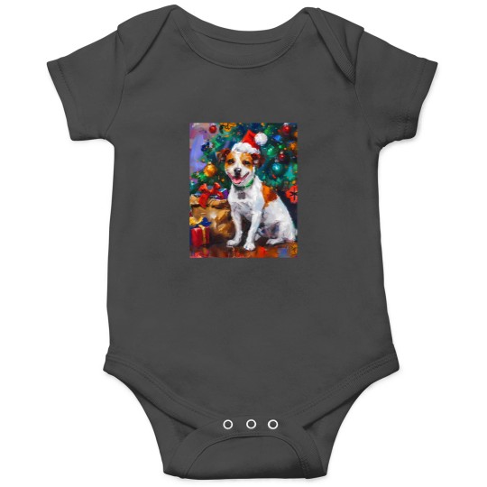 Discover Jack Russell Terrier Yuletide Greetings Onesies